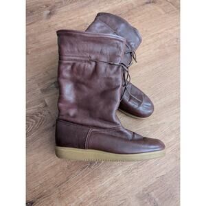 Vintage Women's Canadian Toe Warmer Boots Shearling Size 9 m